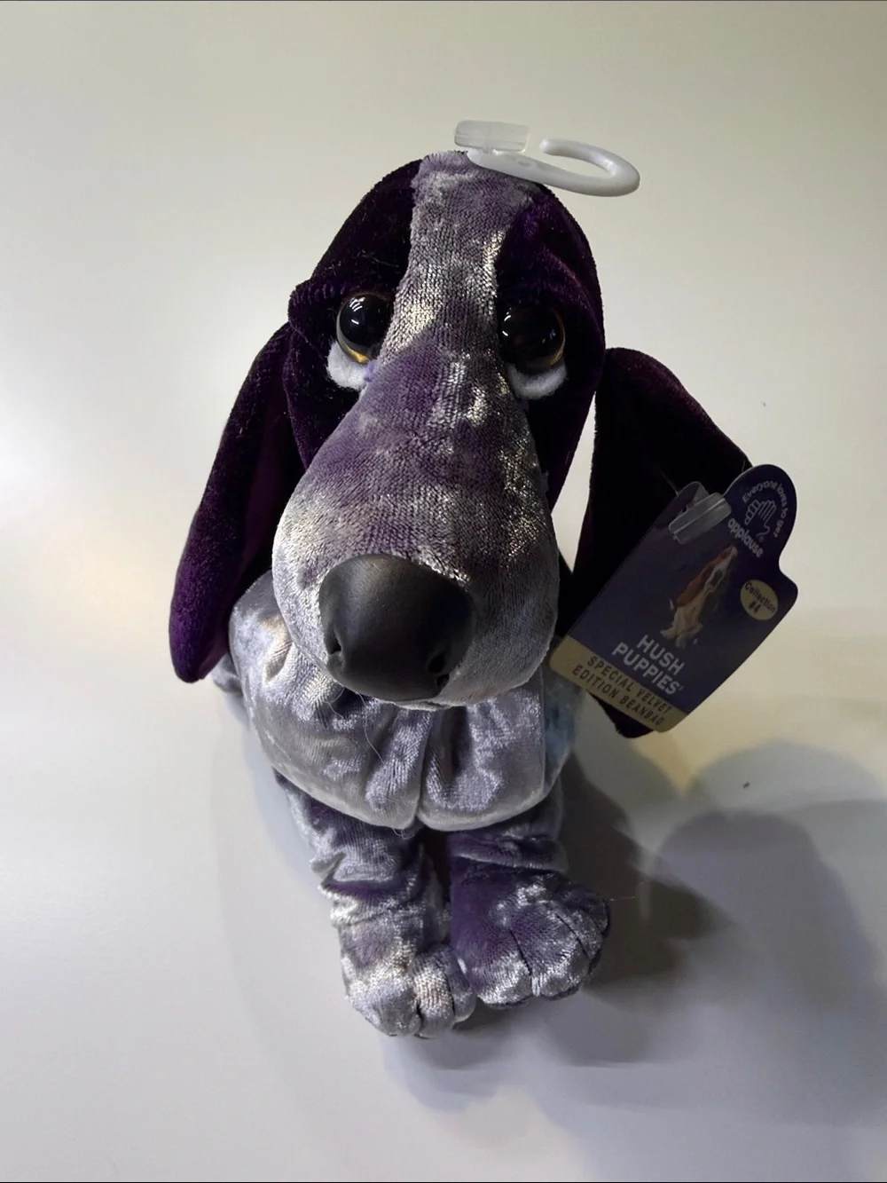 1990s‎ Hush Puppies Plush Bassett Purple Velvet Edition